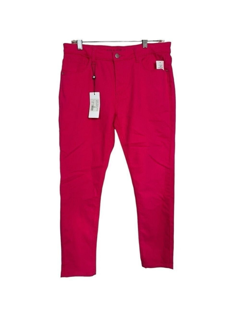 Lili Sidonio Molly Bracken Star Young Cropped Skinny Leg Hot Pink Jeggings Jeans